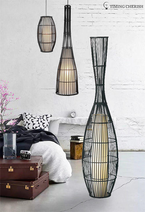 adjustable fabric floor lamp black company for living room-1