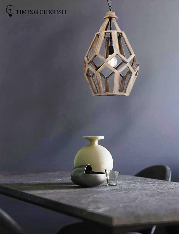 small wood pendant light cord for business for shop-1