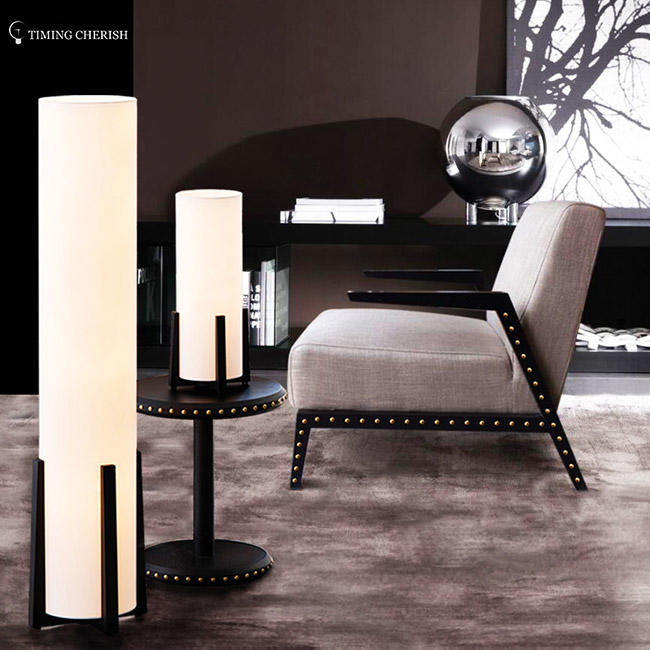 stylish corner floor lamp shade for business for living room-1