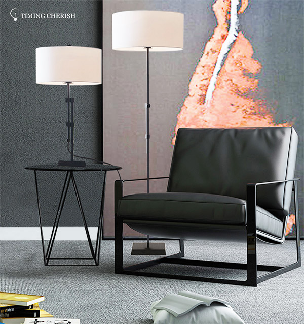 Timing Cherish nickel wicker floor lamp suppliers for bar-1